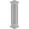 Ekena Millwork 10"W x 48"H End Newel Post with Panel, Peaked Capital & Base Trim (Installation kit included) NWL10X48EPP0B0 - alternate 7